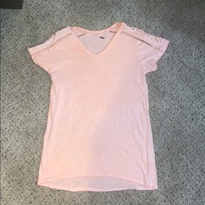 Small peachy pink shirt